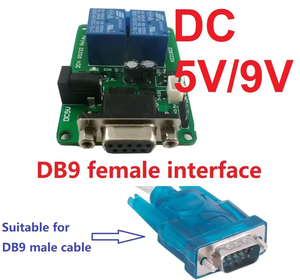 DC 5V 7.5V 9V 2Ch RS232リレーボードリモコンUSB PC UART COMシリアルポート - Product Image 3