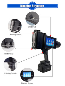 Perfekte laser kleine tragbare Hand zeichen Encoder/Sensor Kontinuierlicher Tinten strahl drucker Druckmaschine für Kabel/Drähte - Product Image 3