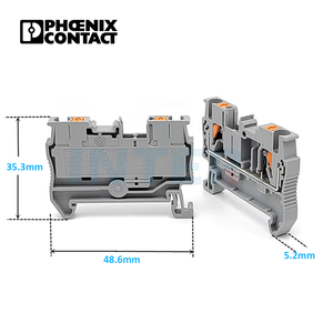 3209510 PT 2.5 push in <strong>spring</strong> din rail <strong>terminal</strong> <strong>block</strong> phoenix contact Feed through <strong>terminal</strong> <strong>block</strong> - Product Image 4