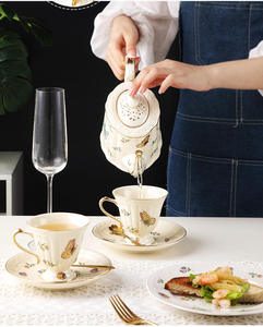 复古创意蝴蝶陶瓷餐具套装个性盘西式家居面碗鱼深盘 - Product Image 6