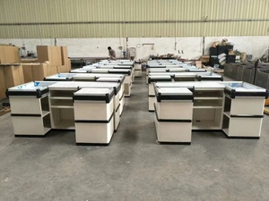 零售店现金结帐台柜台收银台desh可调普通超市柜台 - Product Image 5