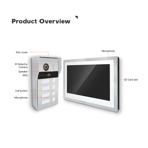 Kit de videoportero IP de 10 pulgadas, teléfono para puerta de Villa, teléfonos inteligentes para puerta, desbloqueo de sistema de videoportero Wifi - Product Image 3
