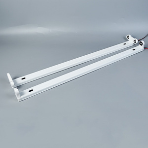 LEDランプ0.6M 1.2M 1.5M LEDチューブ継手フィクスチャ4FT T8ダブルチューブカバーなし工場直販ブラケット - Product Image 5
