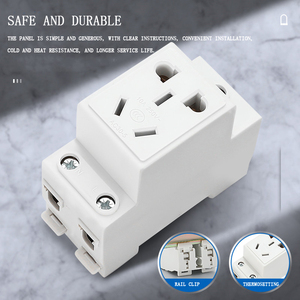 AC30 Multi-function Modular Socket Rail Type Distribution Box <strong>Plug</strong> Five Hole Four Hole Three <strong>Plug</strong> Two <strong>Plug</strong> Power Socket 10A/<strong>16A</strong> - Product Image 3