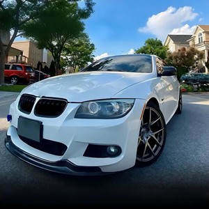 Premium karbon Fiber ön gövde kiti tampon ön Spoiler dudak için BMW 3 serisi E92 E93 LCI 335i M dönüşüm kiti Bodykit tamponlar - Product Image 6