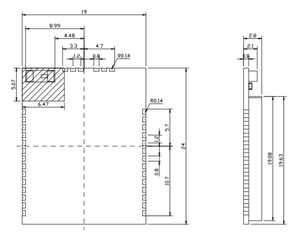 SX1262 LORA MKL62BA EU868 Frequenz Lorawan Funkmodul nrf52832 Lora-Modul für medizinische iot-Geräte
