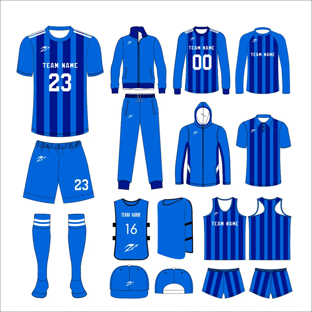 OEM ODM Manufacturer Soccer Jersey Set Football Uniform Full Sublimation Custom Mens Training Soccer Kits