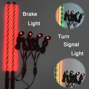 转向灯闪烁频闪3ft 5ft led RGB舞蹈bluetooths控制鞭状天线灯吉普ATV UTV北极星RZR - Product Image 6