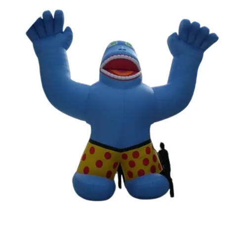Venda imperdível personagem de desenho animado inflável para decoração de macaco inflável para crianças modelo de publicidade