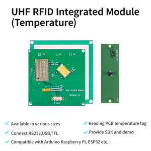 UHF RFID modülü PCB sıcaklık pasif RFID etiketi okuyucu Arduino ahududu Pi ESP32 RFID UHF modülü ile uyumlu entegre