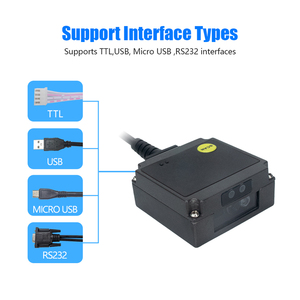 Motor de escaneo integrado de escaneo automático de tamaño Mini, lector de código Qr de montaje fijo, módulo de escáner de código de barras para máquina expendedora
