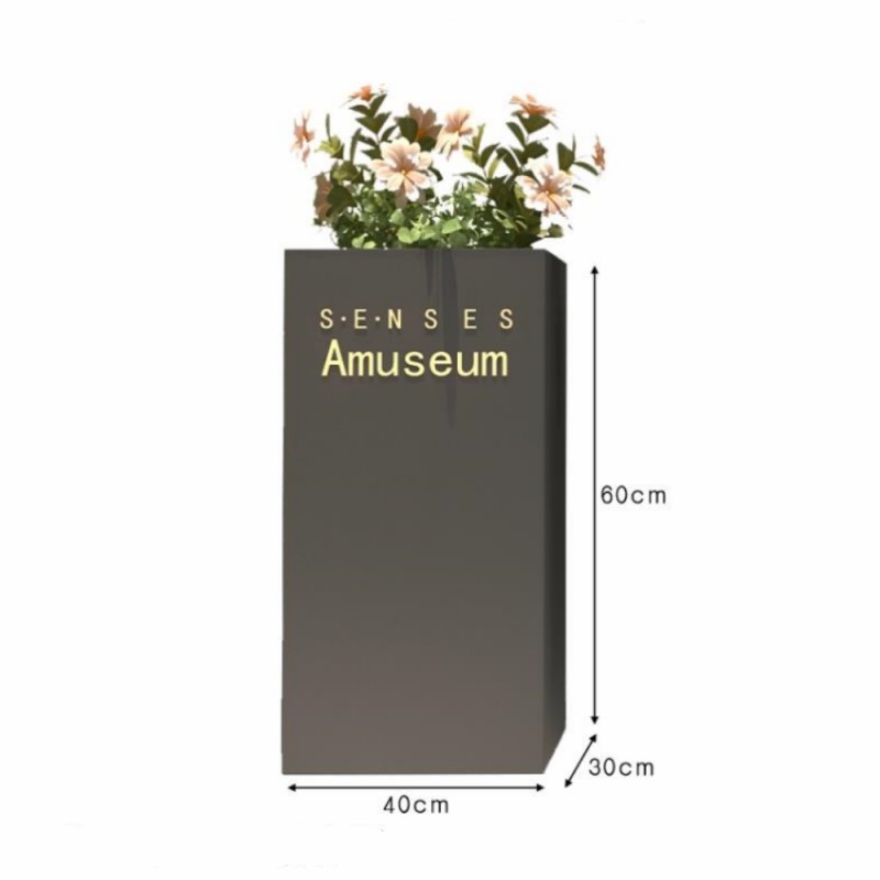 Black flower box 40*30*60