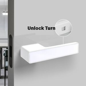 2025 आधुनिक न्यूनतम चुंबकीय दरवाजा लॉक टिकाऊ एल्यूमीनियम मिश्र धातु 3 कुंजी एंटी-चोरी विरोधी जंग आसान स्थापना नई प्रवृत्ति - Product Image 1