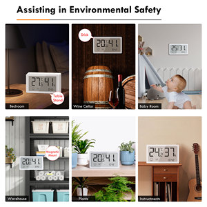 GIRIER Tuya Mini Digital Smart Home APP Control Zigbee Sensor de temperatura y humedad con pantalla LED - Product Image 6