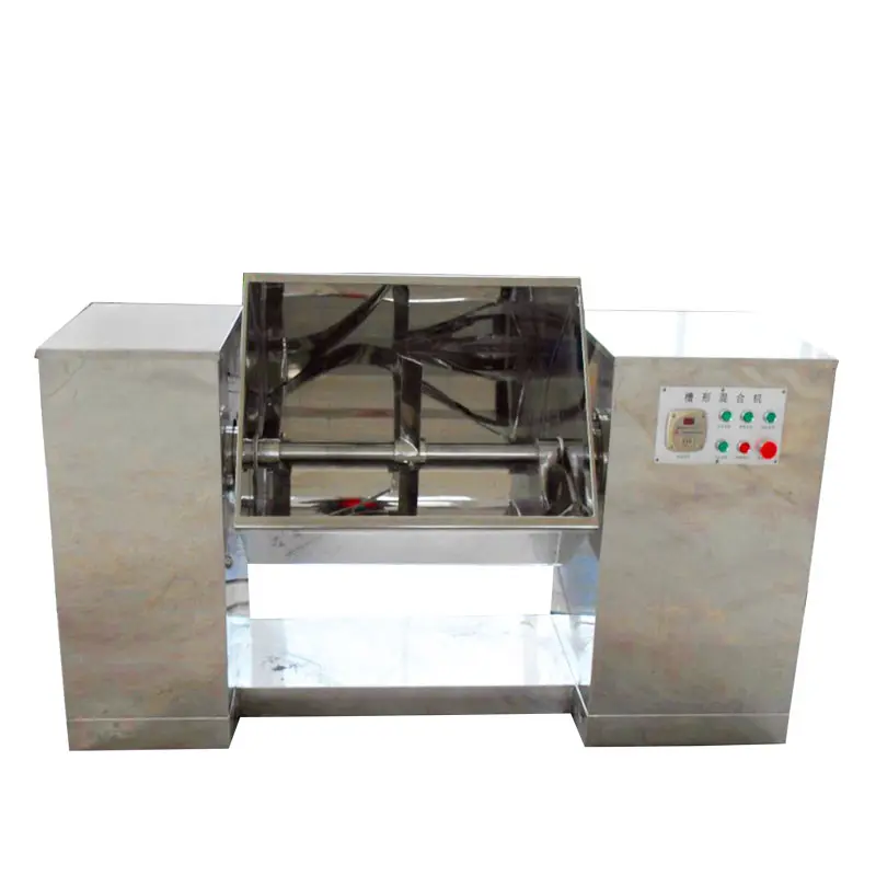 industrial dry detergent powder horizontal mixer compost spices mixing machine