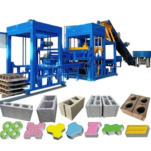 Línea de producción automática Produce ladrillos de diferentes colores Qt4 15 Máquina para hacer bloques Australia - Product Image 1
