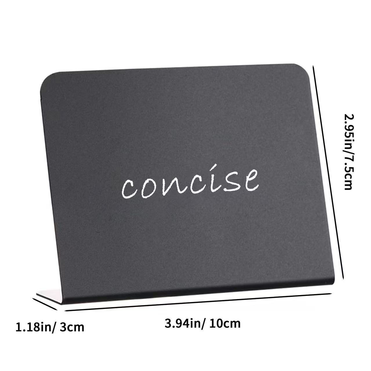 100x75 mm - Forma de L - PVC - Estilo esmerilado negro mate