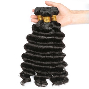 סיטונאי 10 "-30" צבע טבעי loose עמוק גל חבילות לציפורן מזדהית ברזילאי גלם לא מעובד שיער לא מעובד כפול נמשך