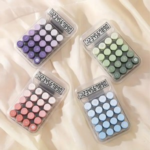 เครื่องคิดเลขอิเล็กทรอนิกส์ขนาดเล็กน่ารัก10หลักแฟชั่นเครื่องคิดเลขสีแบบไล่ระดับสีสำหรับสำนักงาน