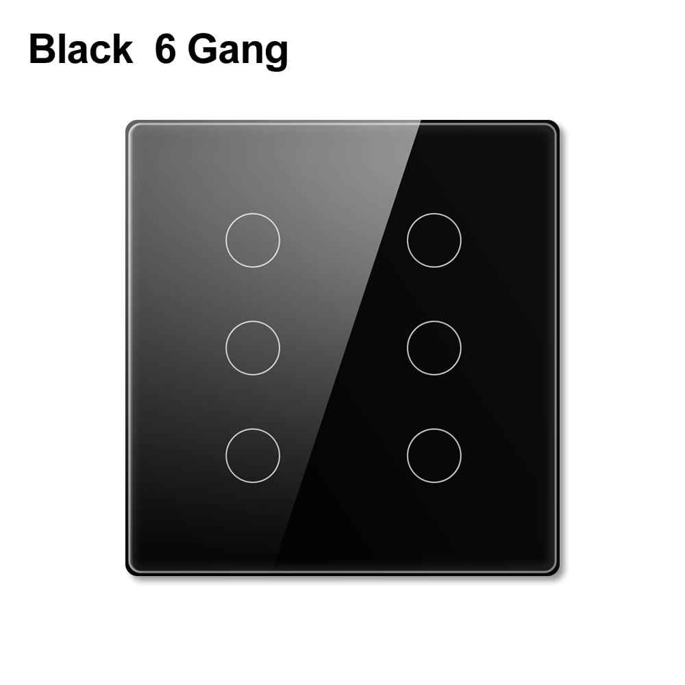 6 gang Black