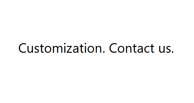 Personalización.Contáctenos