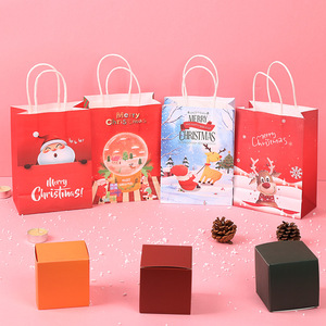 Tùy chỉnh in logo của riêng bạn Túi giấy Kraft trắng nâu có tay cầm để mua sắm quà tặng - Product Image 6