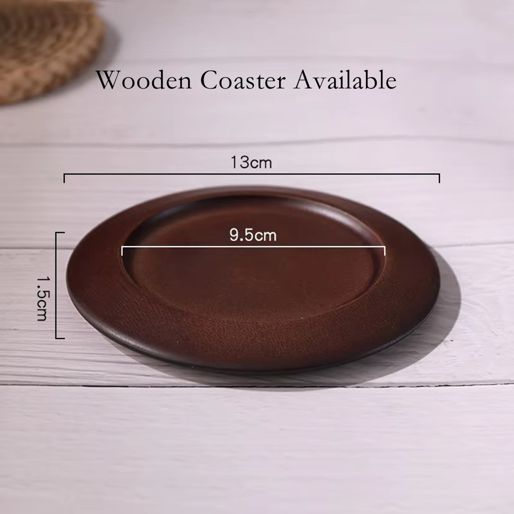 Brown Wooden Coaster