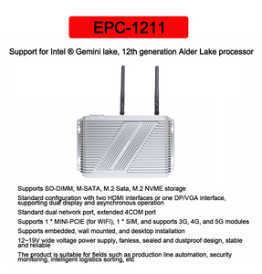 Zeroone günstiger Computer embedded fanless PC Quad Core Mini J4125 Fanless Mini PC Linux Win11 Embedded Computer - Product Image 2