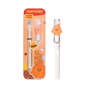 Özel Logo karikatür tarzı dolma kalemler ile değiştirilebilir 0.38mm F Nib plastik öğrenci kalemler için hediye kutusu ile okul yazma - Product Image 1