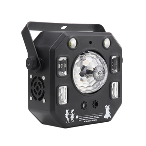 KM-EF11075 LED激光 + Gobo + 频闪 + 魔球4在1效果灯带遥控器的音乐圣诞派对 - Product Image 3