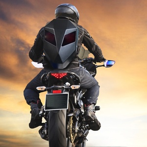 New Design LED Backpack Cool Mask Eyes Hard <strong>Shell</strong> Waterproof Smart Back Pack App Control <strong>Programable</strong> LED Knight Backpack - Product Image 5