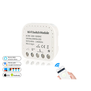 1 通道Tuya智能开关双控wifi开关独立控制隐蔽智能交换机支持Alexa - Product Image 1