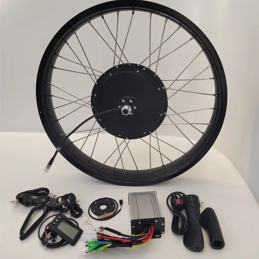 Kit de conversión de bicicleta eléctrica, ruedas anchas, S830, pantalla de 4,0 W, 500W, 750W, BLDC, Motor de buje de radio, 26x1000, venta al por mayor de fábrica