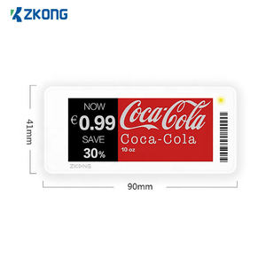 Zkong 2.9นิ้ว E-Ink ป้ายหิ้งอิเล็กทรอนิกส์ (ESL) พร้อมแท็กราคาดิจิทัลไร้สาย NFC โซลูชันค้าปลีกอัตโนมัติบนคลาวด์ - Product Image 1
