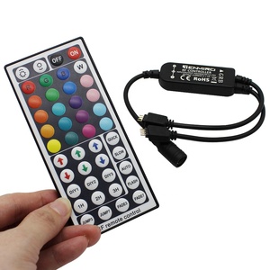 高品質44キーMINIIRリモートコントロールデュアルコネクタ出力12V-24V RGBLEDコントローラー - Product Image 6