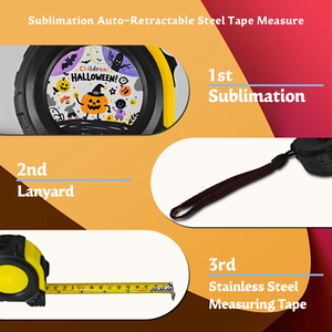 Subbank thăng hoa có thể thu vào chức năng trơn tru đo khoảng cách Băng đo ABS chống rơi văn phòng hộ gia đình Thép Băng đo - Product Image 4