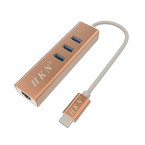 100M/1000M Type-c USB <strong>Hub</strong> W/ 3 Ports RJ45 Adapter <strong>Network</strong> Converter for <strong>Computer</strong> Assorted - Product Image 2