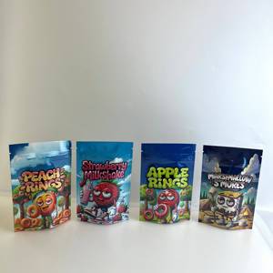 Dispensaire Utilisation Exotique Mylar Sacs Stand up Tabac Fleur Pochettes Personnalisé Enfant Preuve Gummy Candy Emballage Comestible Sac À Fermeture Éclair En Vrac - Product Image 1