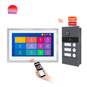 Timbre de vídeo inteligente con cámara de puerta a color, bloqueo de liberación o puerta remota a través de la aplicación, monitor, sistema de videoportero - Product Image 1