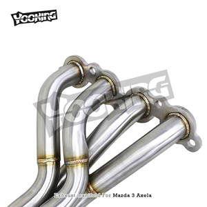 YK หัวต่อการไหลแบบอิสระสำหรับ MAZDA 3 Axela 1.5L/2.0L 2014-2023สแตนเลสสตีล4ถึง1ท่อร่วมปรับจูนระบบที่อ่อนล้า