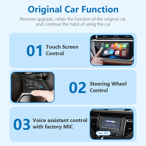 Không dây Carplay Adapter <span class=keywords><strong>Android</strong></span> tự động đa phương tiện hộp-plug & Play USB Dongle cho Tesla màn hình, hỗ trợ streaming media player - Product Image 5