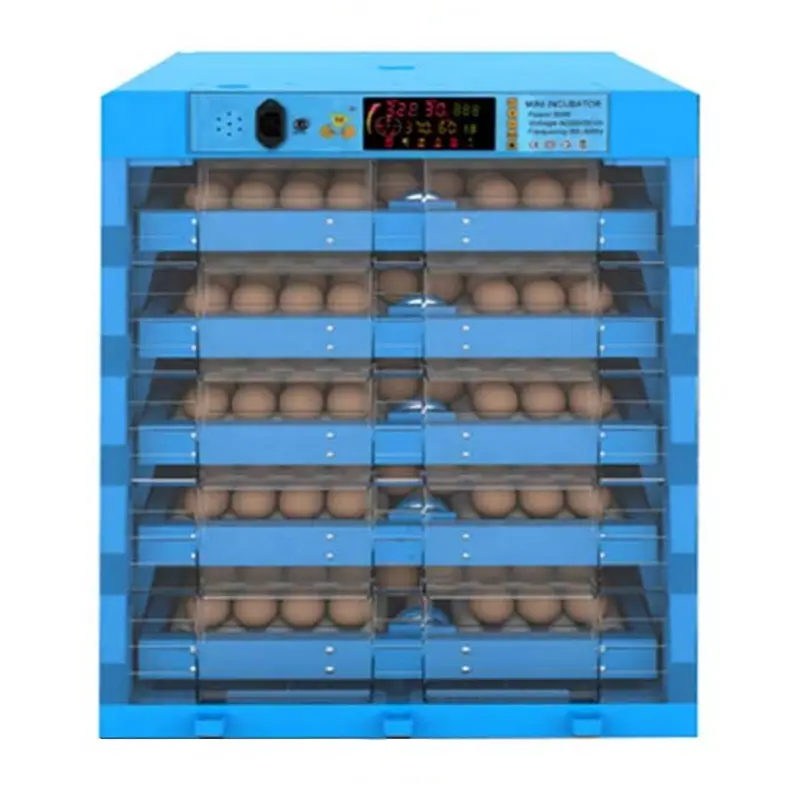 Incubateurs d'oeufs entièrement automatiques Incubateurs d'oeufs d'oiseau d'oie de canard de poulet bleu à vendre
