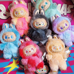 Nuevo Original Popmart V3 Big Into Energy Labubu juguete de peluche colgante caja ciega V1 V2 emocionante Macaron el monstruo llavero con código - Product Image 2