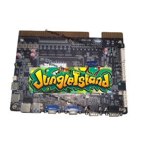 Spanish Language <strong>Game</strong> Console Board Entertainment Coin Operated <strong>Games</strong> Jungle Island Dual Screen <strong>Game</strong> Board for Coin Pusher
