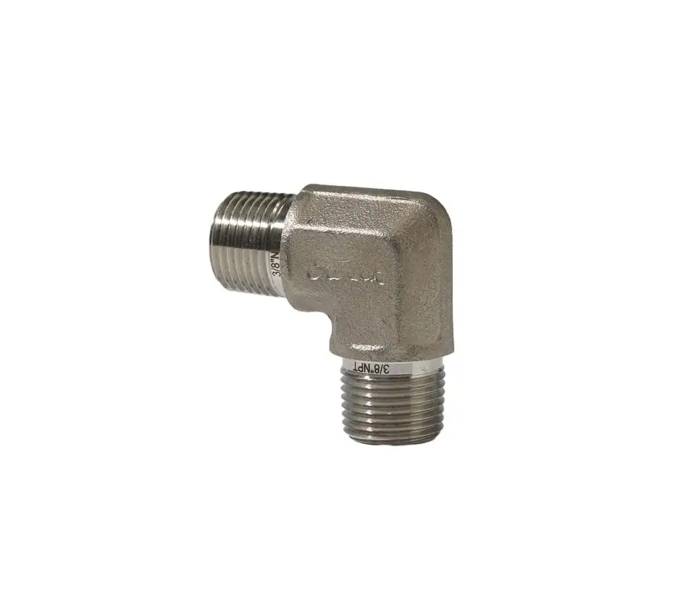 Conector de tubos de acero inoxidable 1/2 NPT rosca macho codo accesorios de tubería codo de acero inoxidable codo ajustable