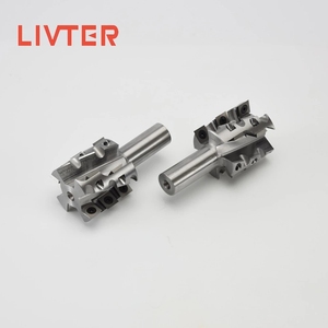 LIVTER <strong>50mm</strong> Woodworking Length Replaceable Carbide Inserts Woodspiral Milling <strong>Cutter</strong> Head Surfacing CNC Router Bit - Product Image 2