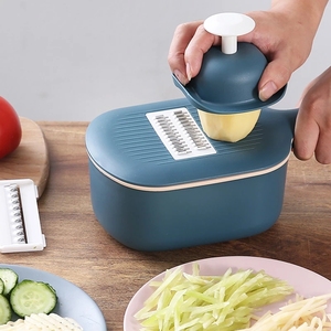 WONDERFUL Kitchen <strong>Multi</strong> Functional Shredder Wet Fruits Drain Basket Blade <strong>Cutter</strong> Manual <strong>4</strong> in <strong>1</strong> Slicer Vegetable Grater