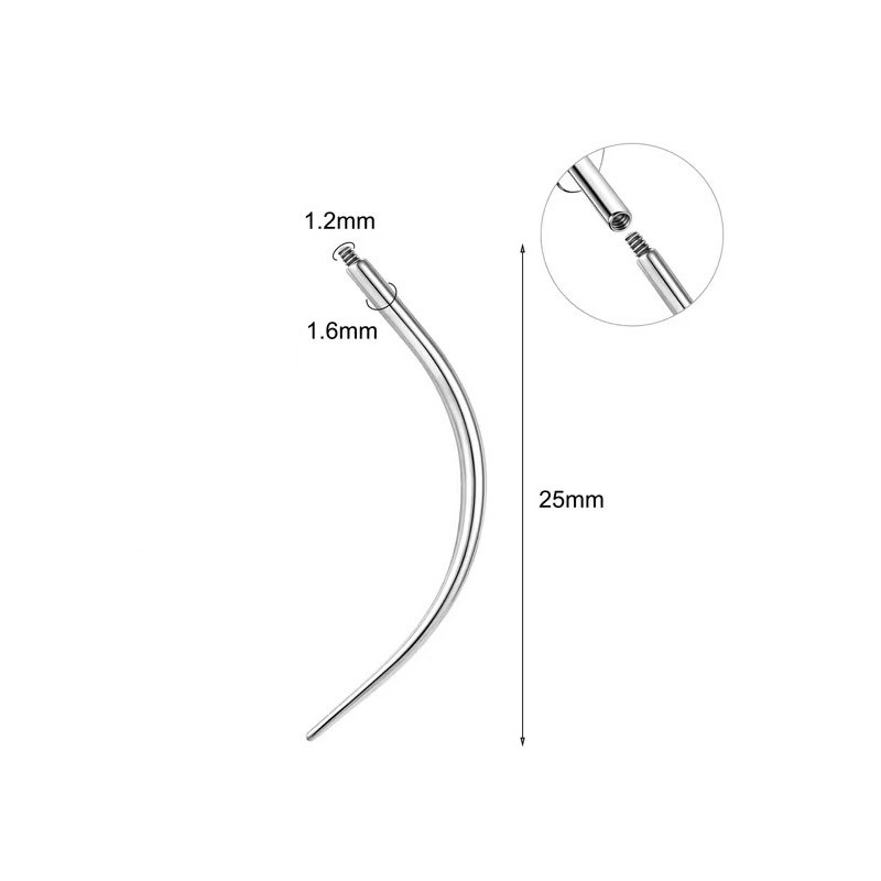 Silver M1.2mm external teeth (suitable for 1.6)