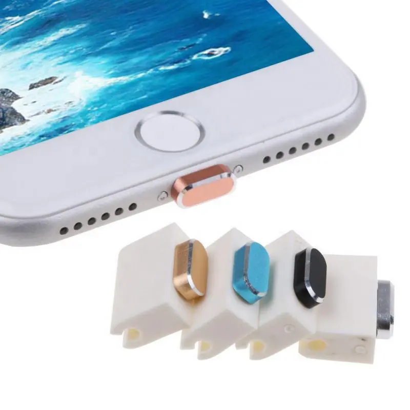 Tapón antipolvo de Metal a prueba de polvo para teléfono móvil, grifo tipo C para iPhone, tapón de aluminio, cubierta de puerto de carga