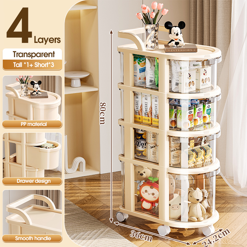 Cream+Transparent 4 layers heightened